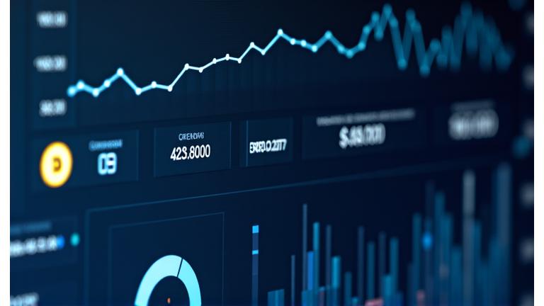 A modern digital dashboard displaying various compliance metrics, charts, and alerts in real-time, featuring data analytics and risk indicators.