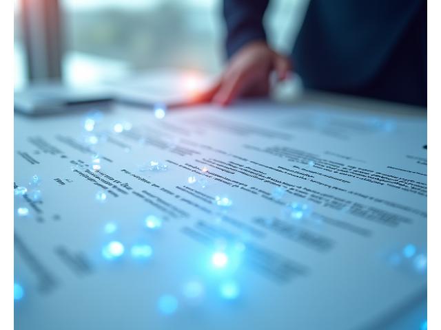 Transparent overlay of legal document terms and a handshake, symbolizing clarity and agreement.